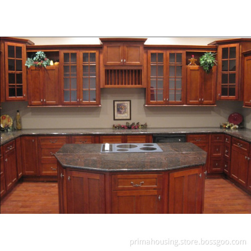 Customized Made High Solid Wood Kitchen Cabinet Pr-K4008
